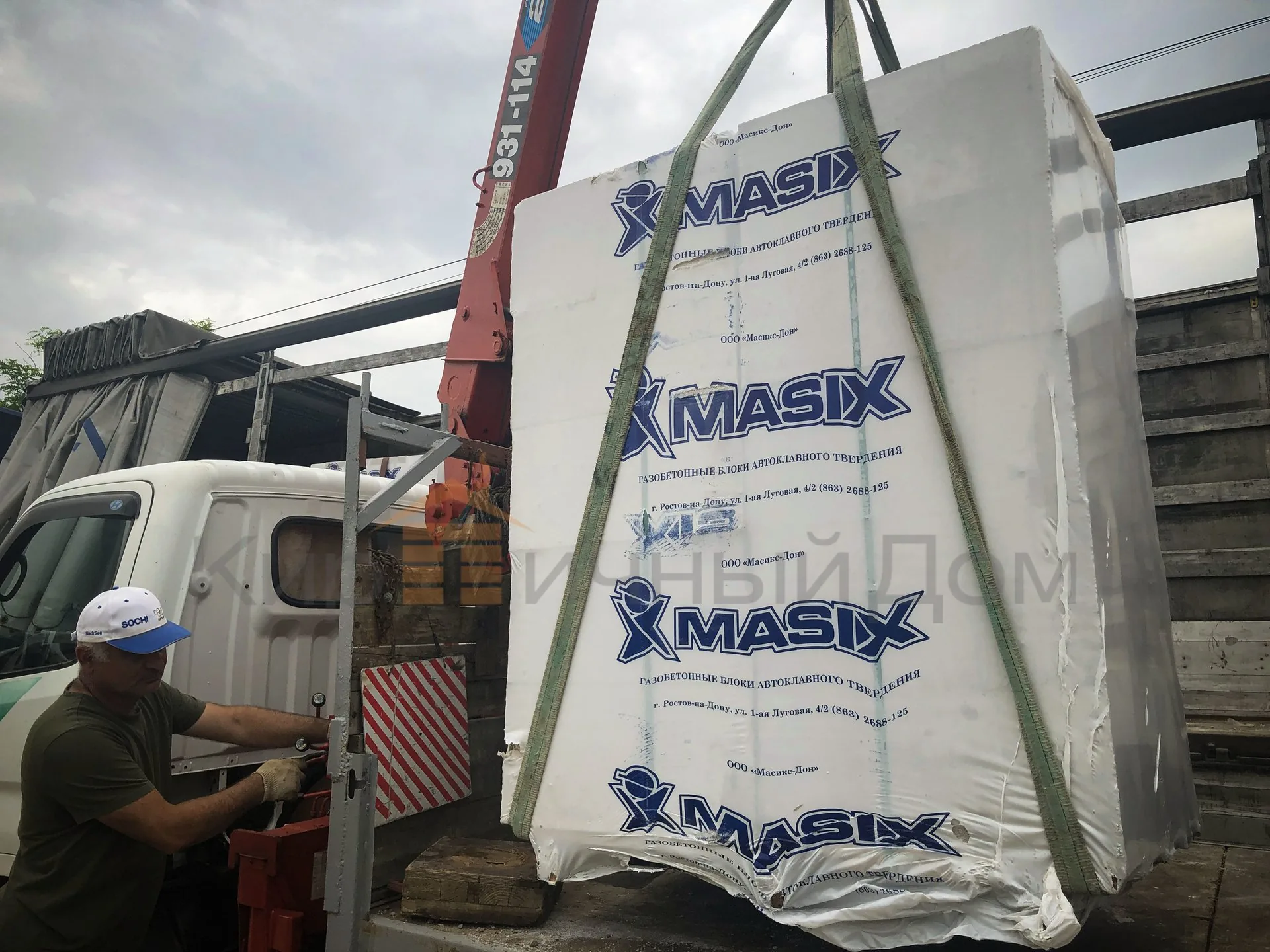 Газобетон Masix D600 625х75х250 мм фото 5