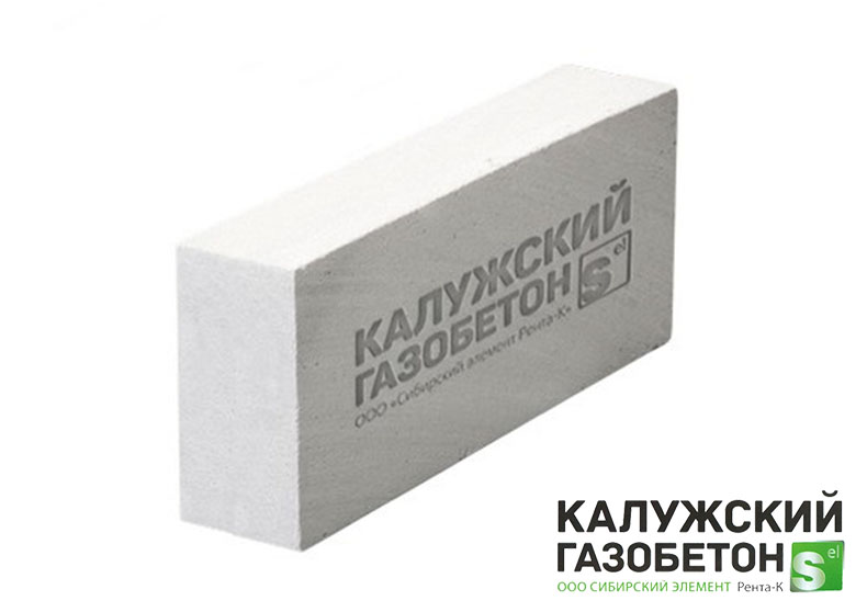 Газобетонный блок перегородочный Калужский D600 625х100х300 B3.5